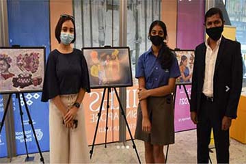 Painting exhibition by NPS International School students